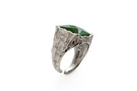 Ringe Antracite Herr Anelli in Silber Pietre dure A35 RE VERDE - A35 RE VERDE